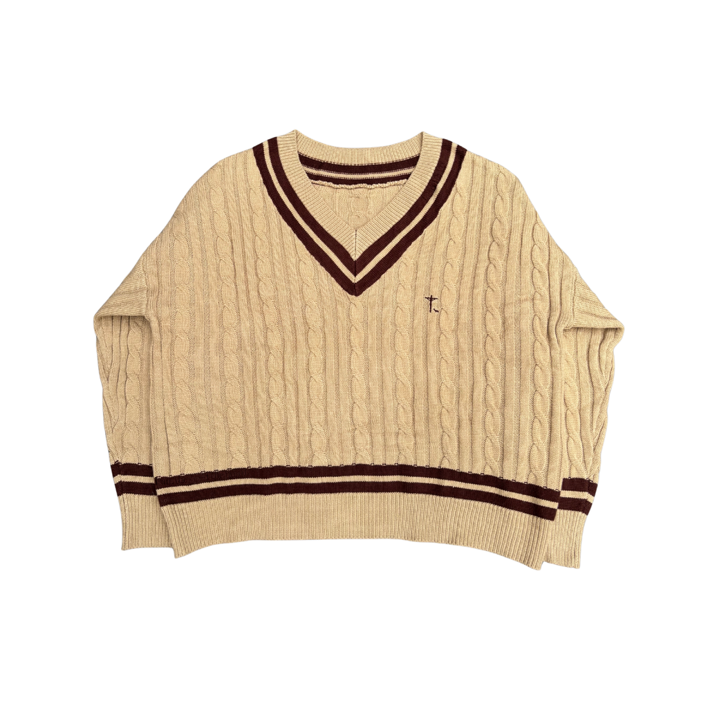 "THE SHEPHERD'S SHEEP" - ELEGANT CABLE KNIT SWEATER (PRE-ORDER)