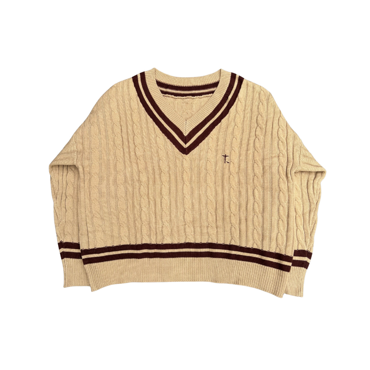 "THE SHEPHERD'S SHEEP" - ELEGANT CABLE KNIT SWEATER (PRE-ORDER)