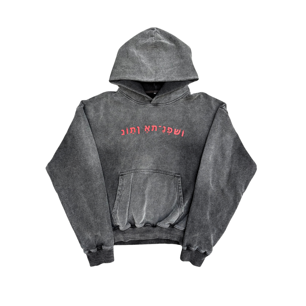 "THE SHEPHERD'S SHEEP" - GRUNGE STRUCTURED HOODIE (PRE-ORDER)