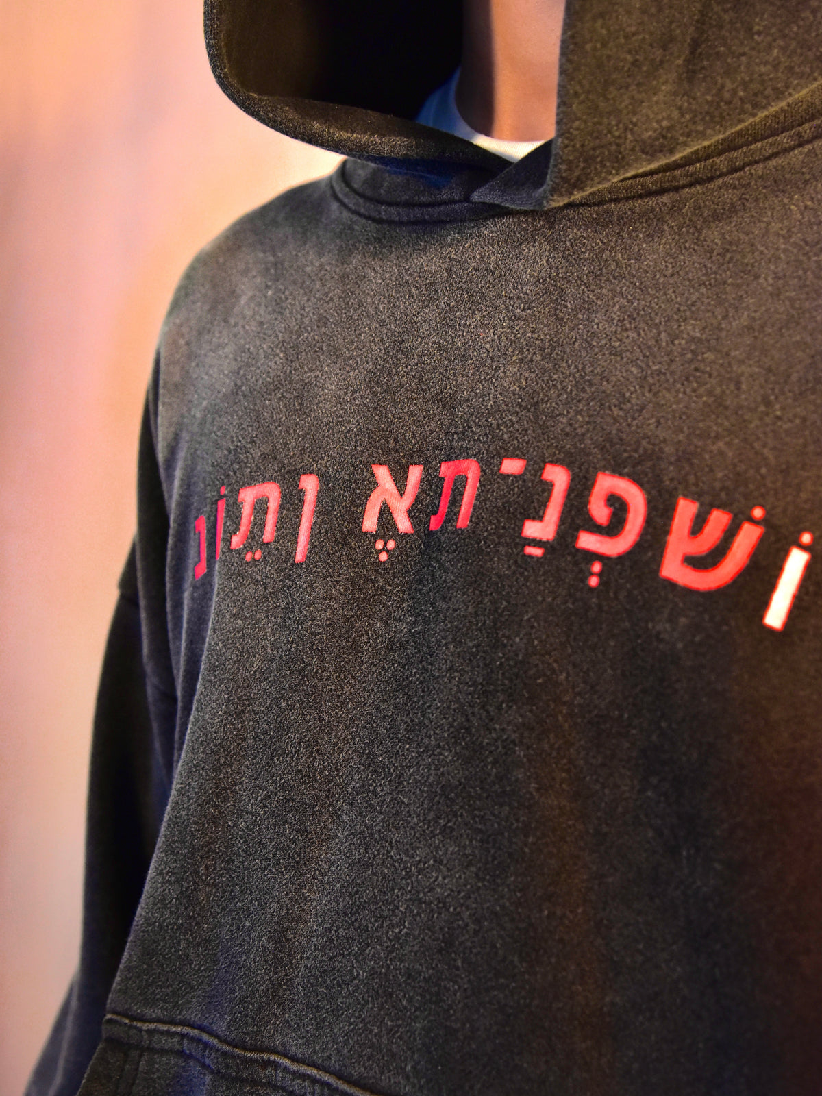 "THE SHEPHERD'S SHEEP" - GRUNGE STRUCTURED HOODIE (PRE-ORDER)